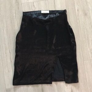 UO Satin Slit Slip Skirt